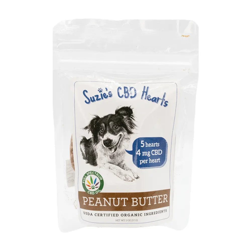Suzie's Organic 4mg CBD Pet Treats, 5ct - Peanut Butter