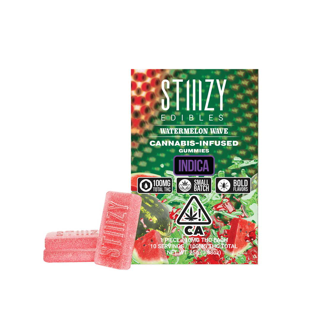 STIIIZY EDIBLES - 100MG WATERMELON WAVE