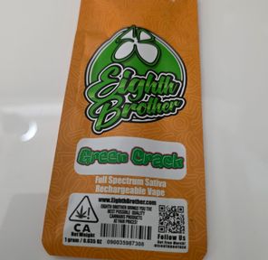 8th Brothers Green Crack 1g disposable (PRE-ORDER $30)