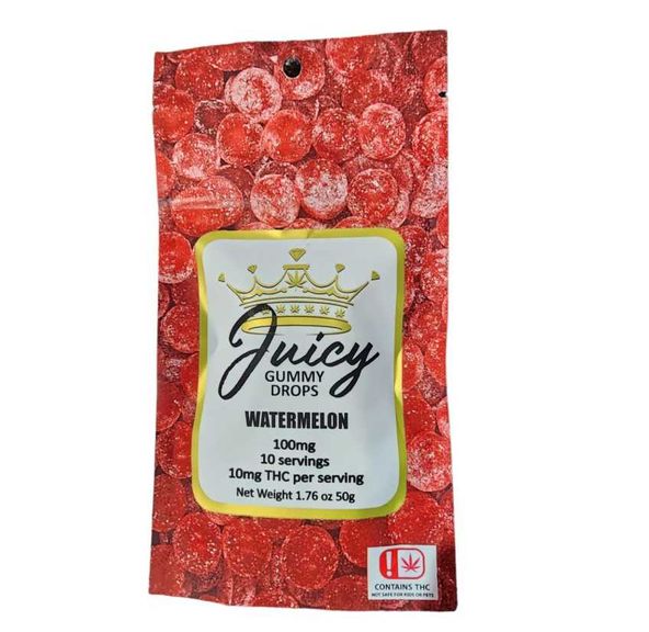Juicy Watermelon 100mg-10 count Gummy Drops