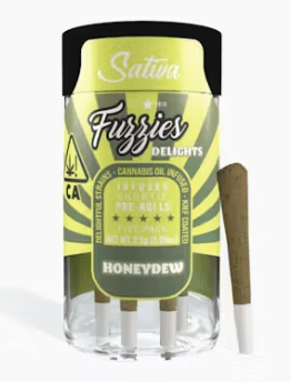 Fuzzies - Honeydew Delights Infused Preroll 5pk (2.5g)