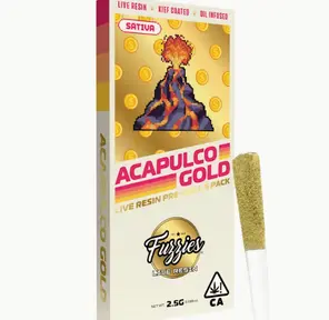 Fuzzies - Live Resin 5-Pack Infused Pre-Rolls - Acapulco Gold - Sativa - 2.5 g