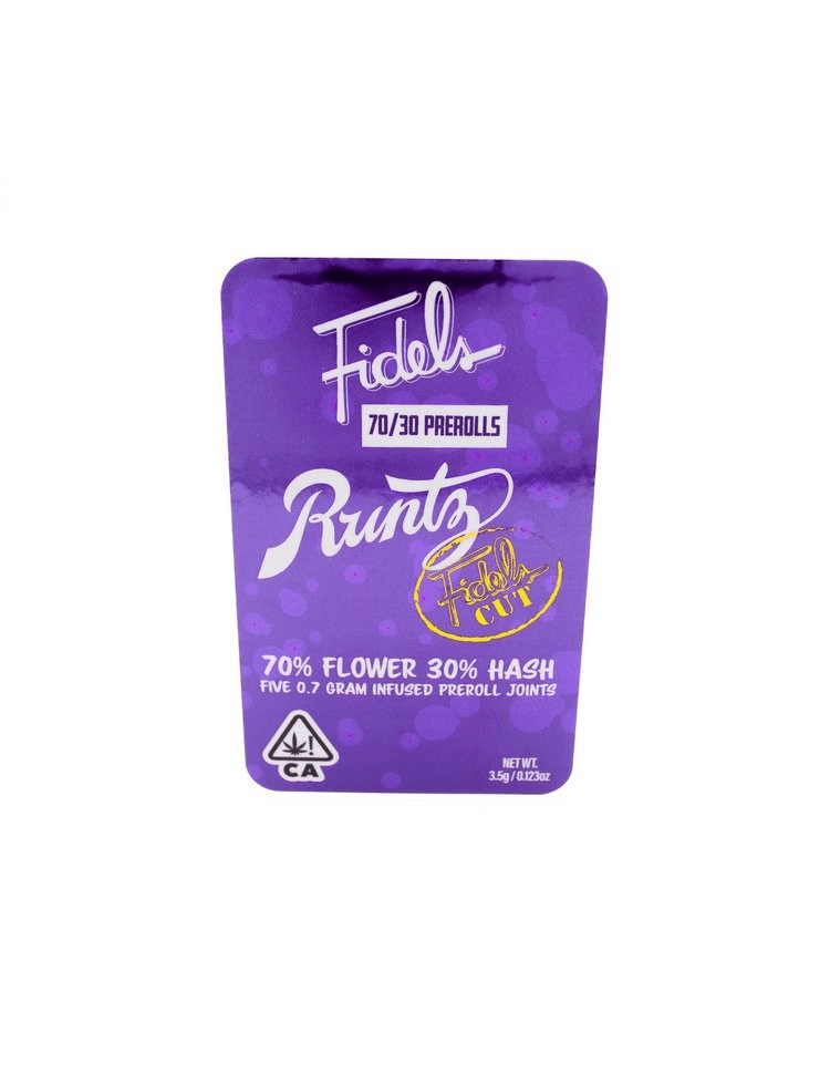 Fidels - Runtz - Hash Infused Prerolls - 5pk - 3.5g - Hybrid