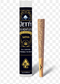 Jetty Solventless Infused Pre-roll Sour Strawberry x Strawnana Mac 1g