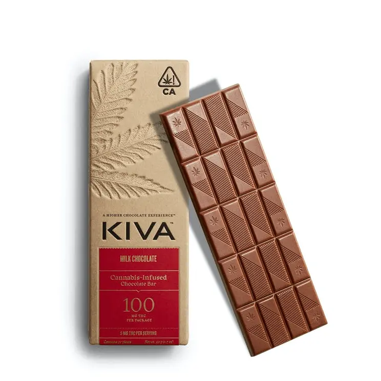 Kiva Confections - Milk Chocolate Bar - 100mg - 54 g