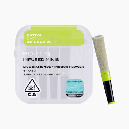 Boutiq Infused Mini Pre-roll 5pk Cactus Jack x Gelonade 2.5g