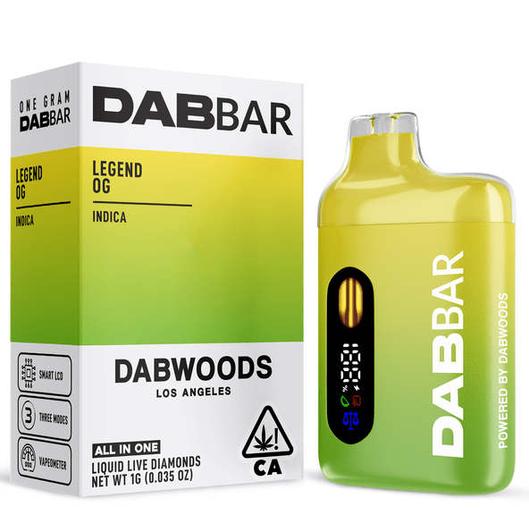 Dabwoods | AIO Vape | 1g | Diamond Dab Bar | Legend OG