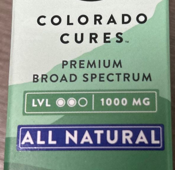 Colorado Cures - Tincture - Broad Spectrum All Natural - 1000mg