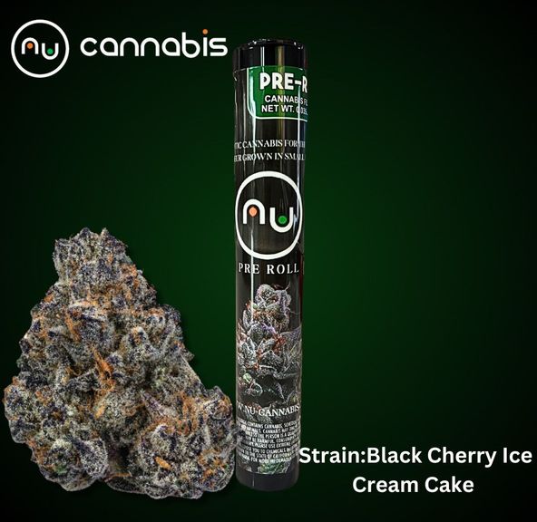 NuCannabis - Black Cherry Ice Cream Cake 1.2g - PRE ROLL