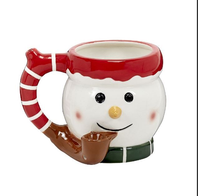 12oz Premium Ceramic Roast & Toast- Snowman Roast & Toast $30