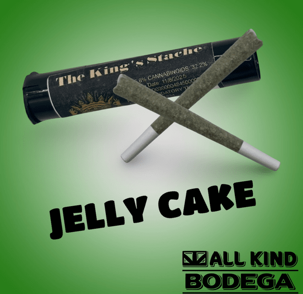 Jelly Cake .5g Preroll 2 Pack (total weight 1g) (@thekingsstache)