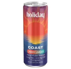 420 DEAL Holiday Coast (Cherry Limeade) Hemp-Infused Beverage (D9 THC/CBD/Cordyceps)