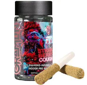 Gramlin - Strawberry Cough Infused Pre-Rolls - 5ct