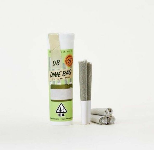 Dime Bag - Starfruit 5pk Pre-rolls 2.5g