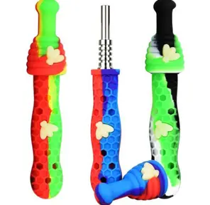 AFG|Silicone Dab Straw W/ Titanium Tip