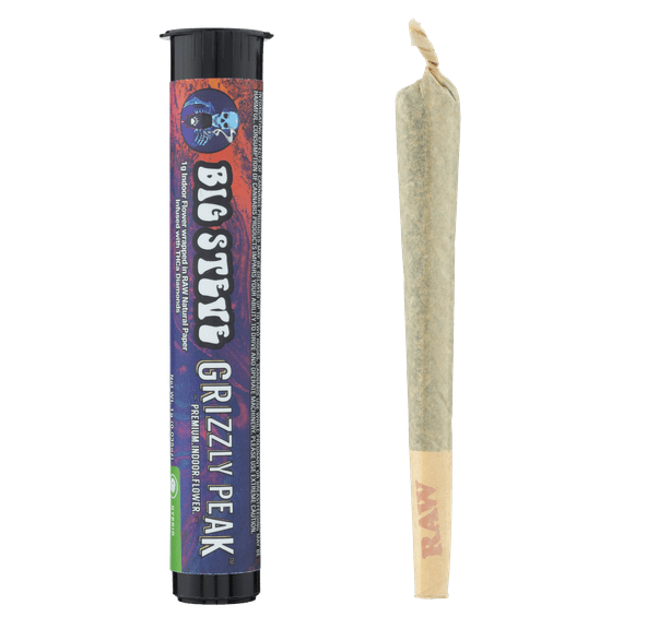 D. Grizzly Peak Farms 1g THCa Diamonds Infused Pre Roll - Big Steve (H)