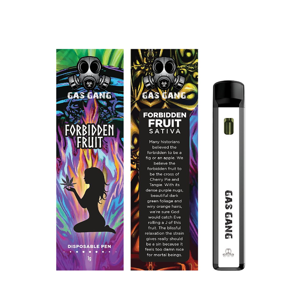 1G Gas Gang disposable vape pen - Forbidden Fruit