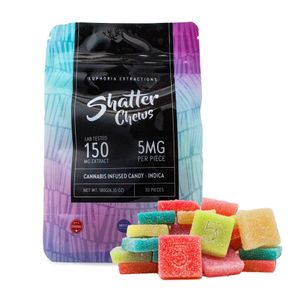 150mg Indica Party Pack Shatter Chews by Euphoria Extractions (5mgx30)