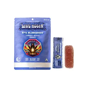 Emerald Sky Epic Elderberry Live Rosin Sleep Gummies 100mg THC 40mg CBN