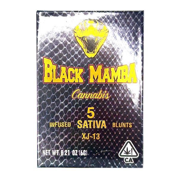 BLACK MAMBA - XJ-13 - 5pk x 1.2g = 6g, INFUSED BLUNTS!