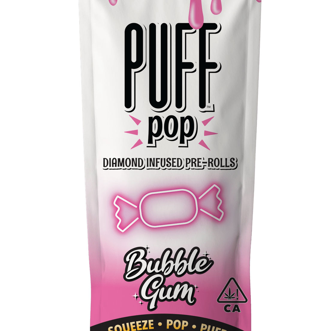 PUFF POP Bubble Gum Infused pre-rolls 2 pack (1g)