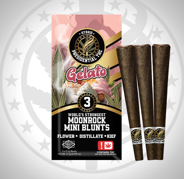 Presidential Moonroock Mini Blunts 3pk (Gelato)