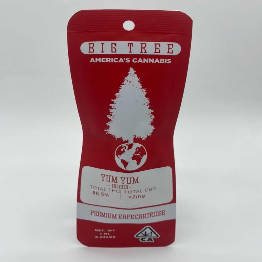 Yum Yum (indica) - 1g Cartridge (THC 90%) by Big Tree **Buy 2 for $50**