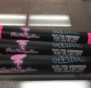 Pink Flamingo 2 Pack Pre-Rolls - - 918 GELATO S1 - 1g