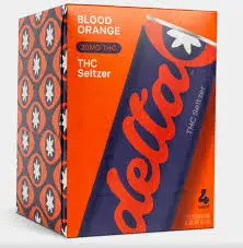 Delta 20mg THC Cannabis Water - Blood Orange - 4 Pack