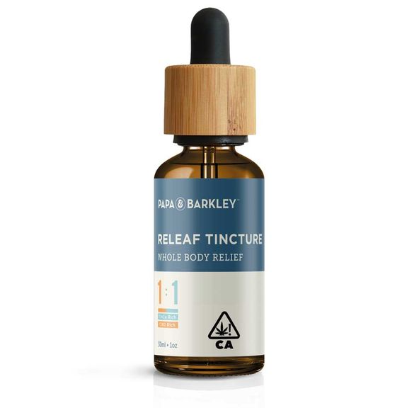Releaf Tincture, 15ml Finished Product, 1CBD:1THCA