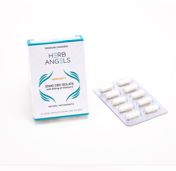 Capsules: Immunity 250mg (10x25mg) CBD by Herb Angels