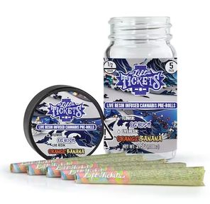 Lift Tickets - Brilliance - OG Kush x Orange Bananas (33% Indica) - .5g Pre-Roll x 5-Pack