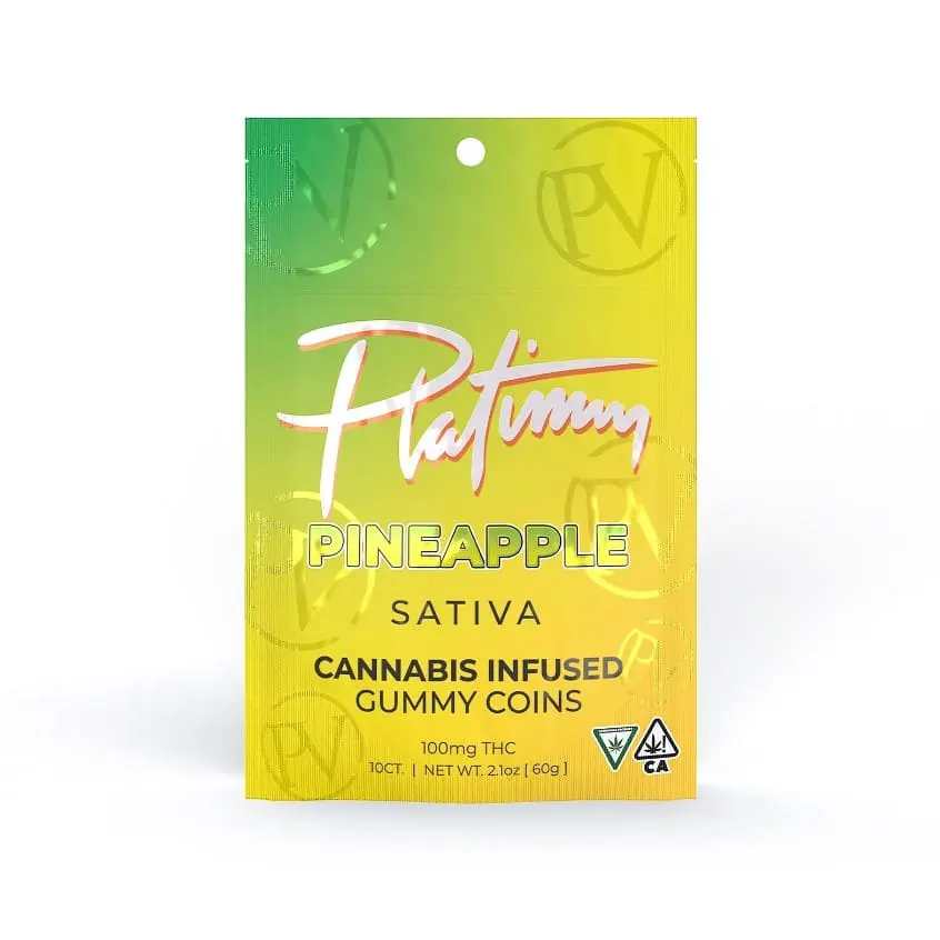 100mg Gummies - Pineapple (Sativa) 35.00 g