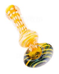 5" Silver Fumed Glass Pipe $22