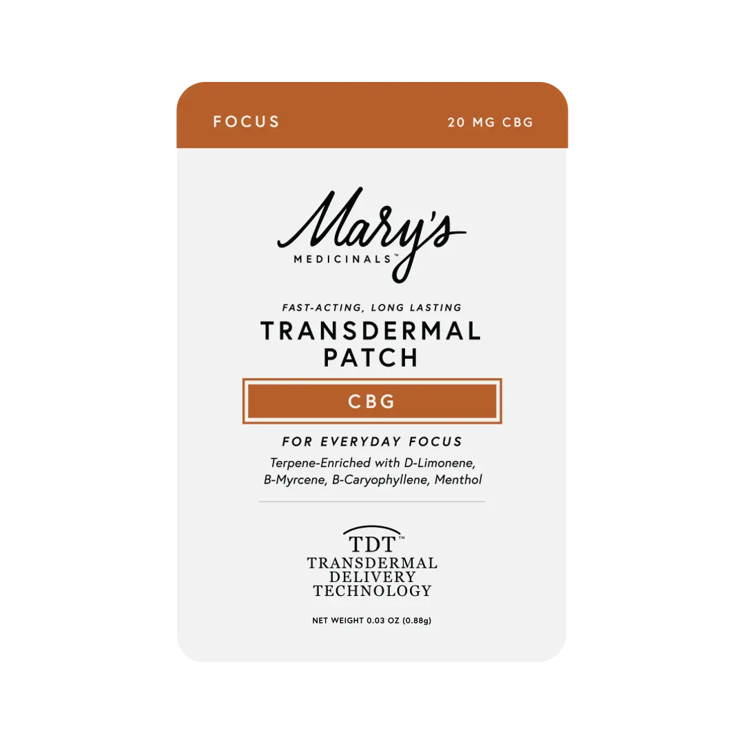 Mary's Transdermal CBG Focus Patch 20mg