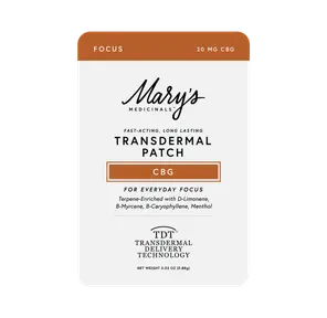 Mary's Transdermal CBG Focus Patch 20mg