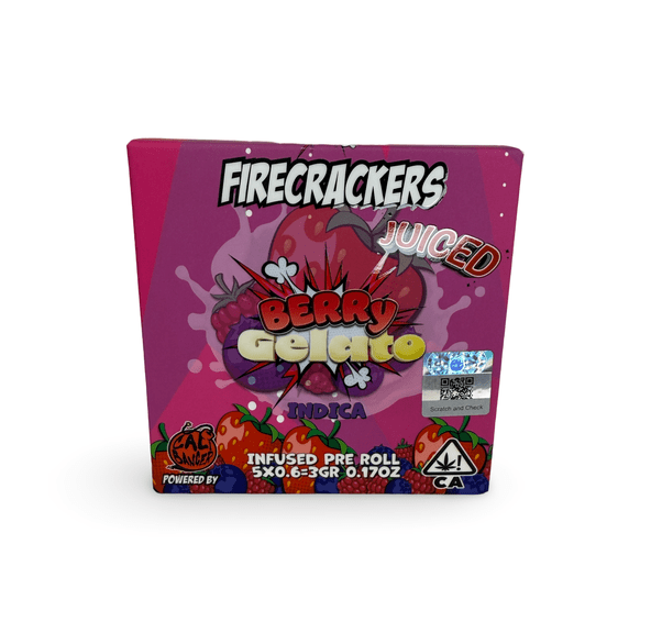 FIRECRACKERS - BERRY GELATO - 0.6G INFUSED PREROLL 5 PACK