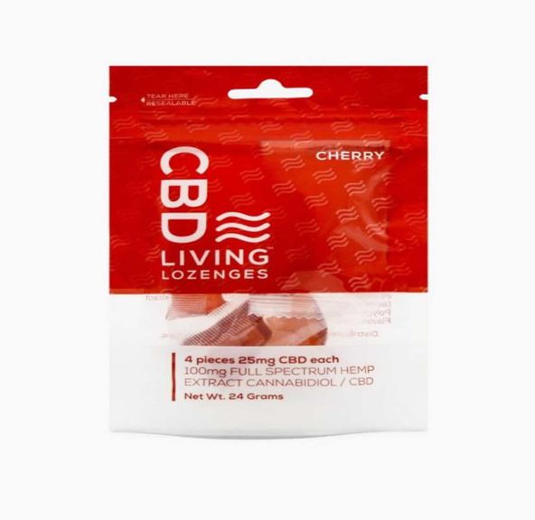 CBD Living Lozenges 100mg / 4 pcs - Cherry