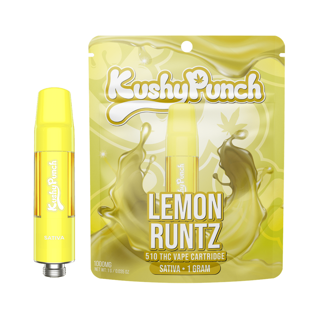 Kushy Punch | Vape Cart | 1g | Lemon Runtz