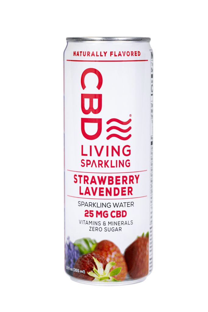 CBD Sparkling Water - Strawberry Lavender 25mg