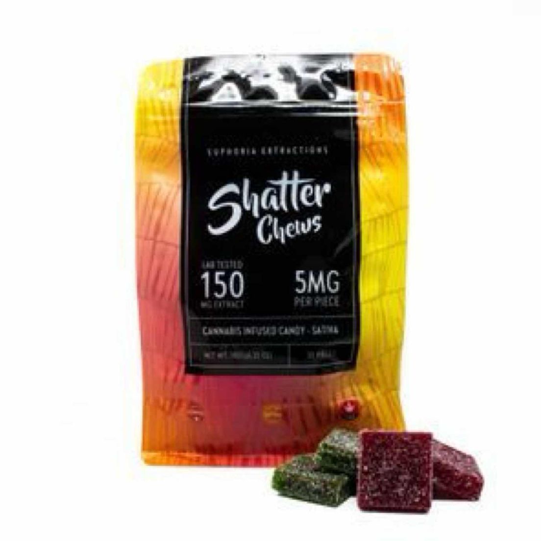 150mg Sativa Party Pack Shatter Chews by Euphoria Extractions (5mgx30)