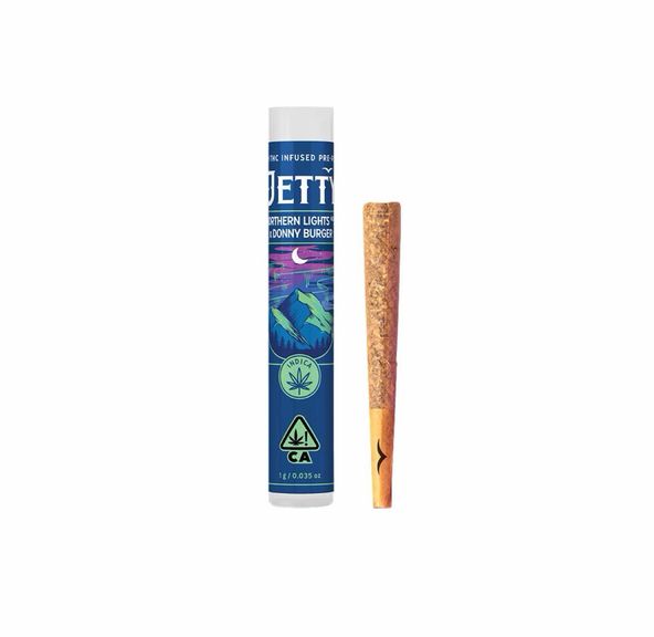 Jetty High THC Infused Pre-roll Northern Lights x Donny Burger 1g