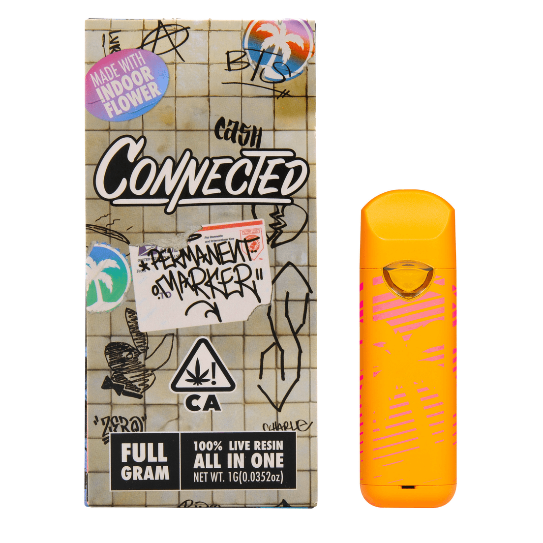 Connected | AIO Vape | 1g | Live Resin | Permanent Marker