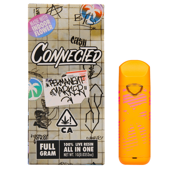 Connected | AIO Vape | 1g | Live Resin | Permanent Marker