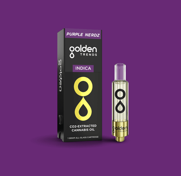 GOLDEN TRENDS PURPLE NERDZ TRIPLE FILTERED CO2 CART 1G