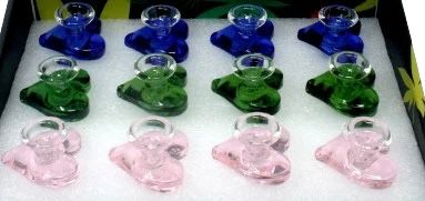 H1 Bowl Heart Design 14mm Male Glass
