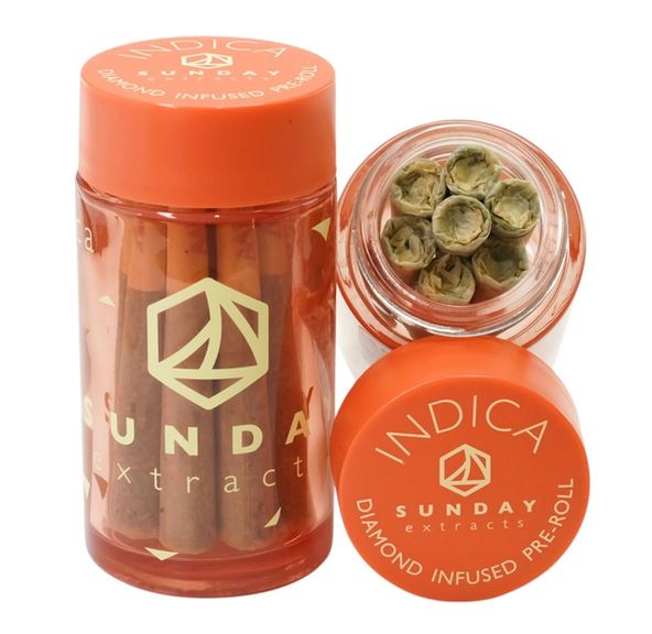 SUNDAY EXTRACTS WEDDING CAKE 10 PACK INFUSED .75G PREROLLS 7.5G