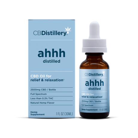 CBDISTILLERY AHHH FULL SPECTRUM TINCTURE 2500MG