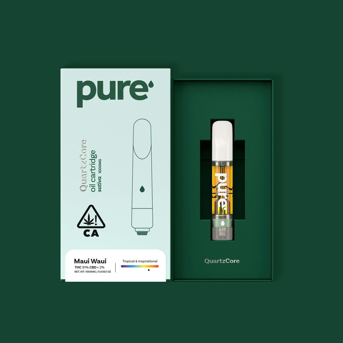 Pure- QuartzCore Maui Wowie Cart 1g (S)