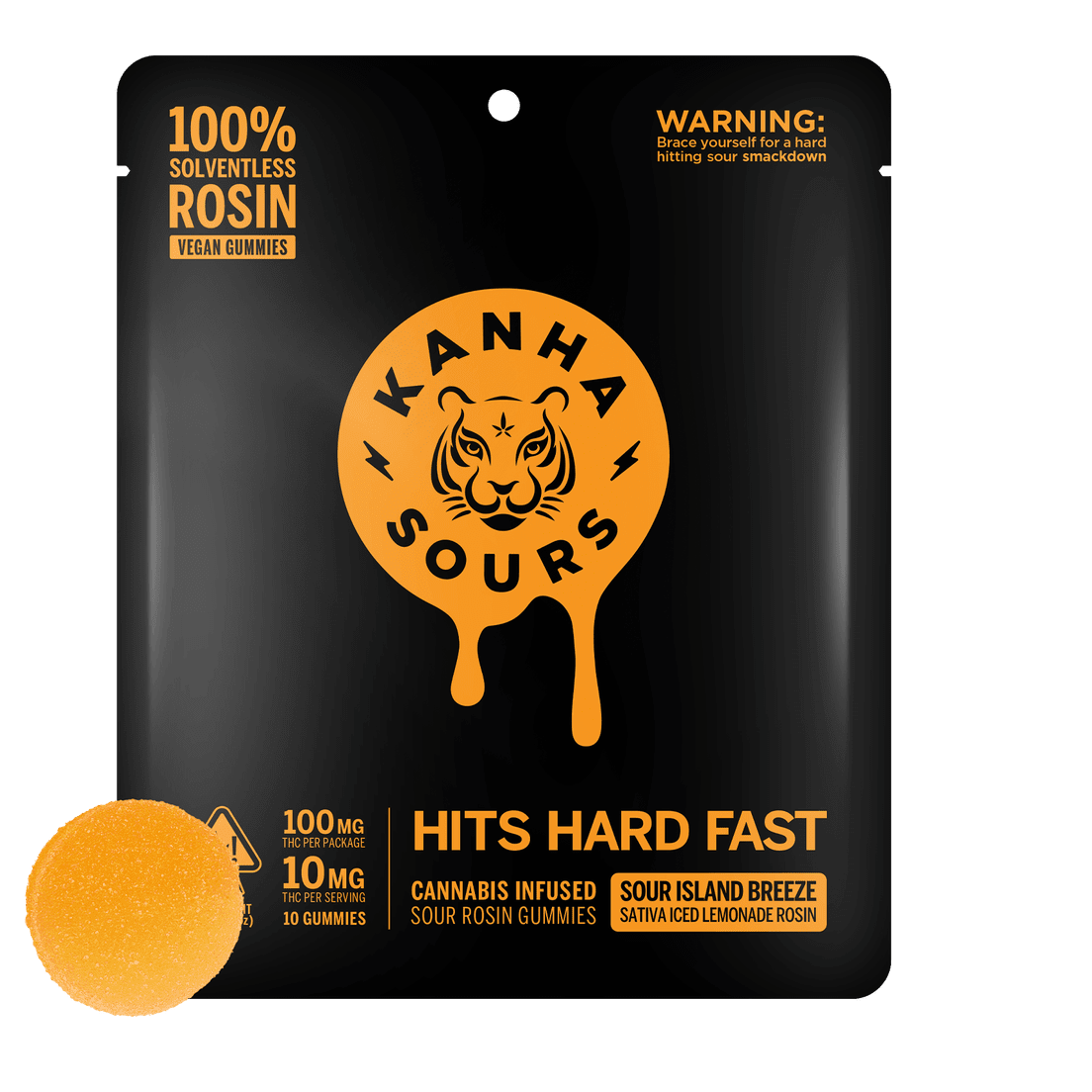Kanha- SOUR ISLAND BREEZE ROSIN NANO GUMMIES